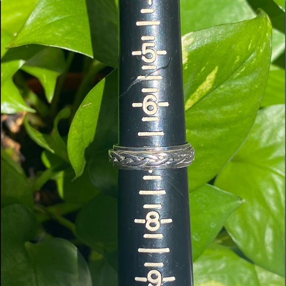 925 sterling silver braid style fidget ring✨ - Picture 13 of 15